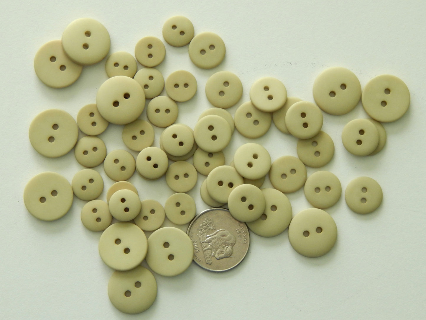 flax polyester buttons