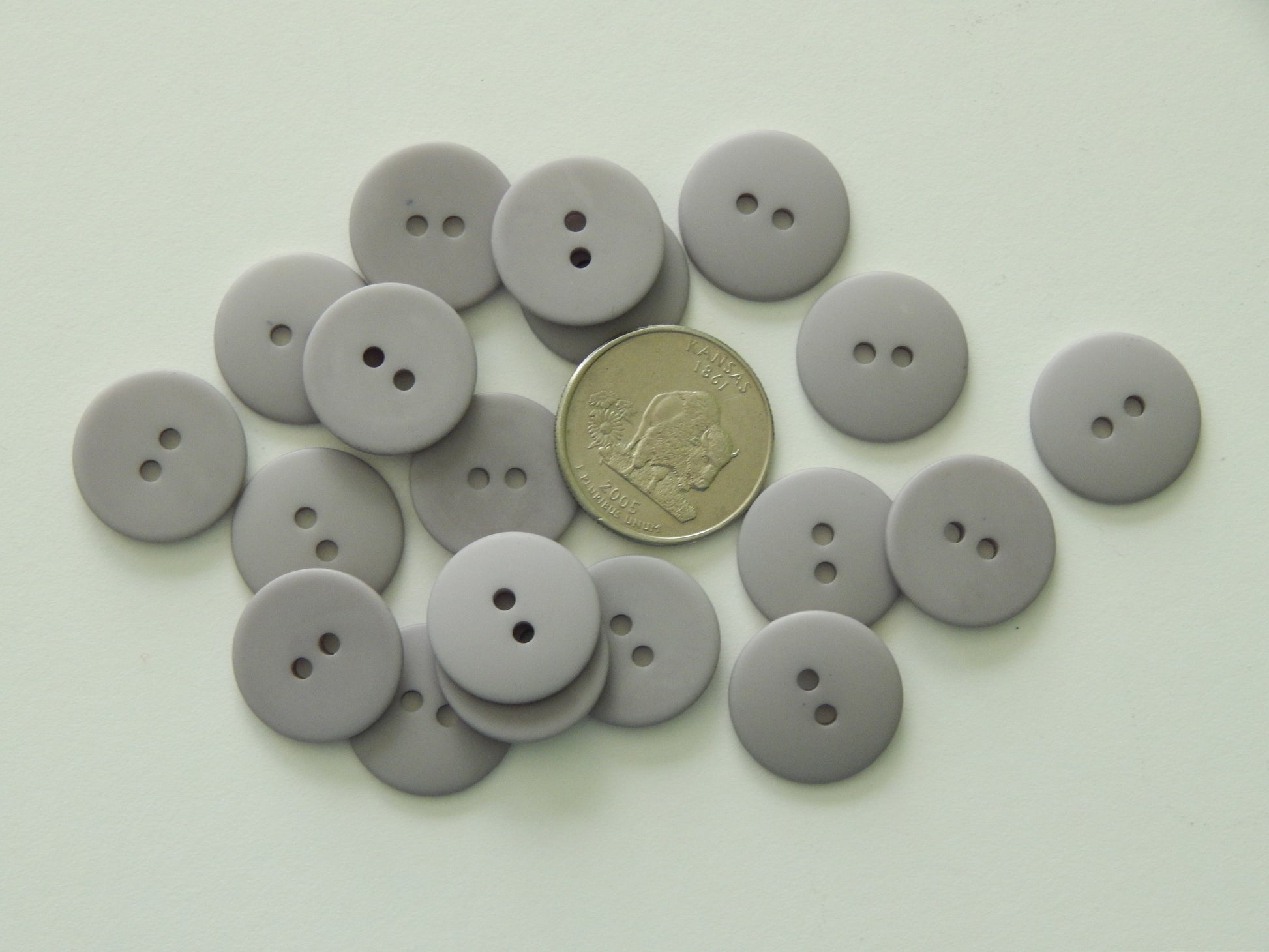 gray craft buttons