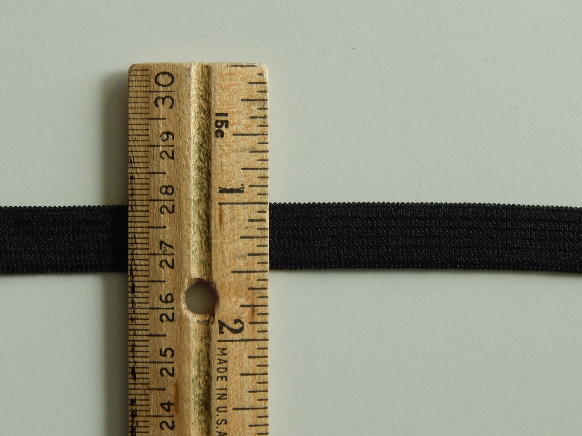 black 1/2" knit elastic