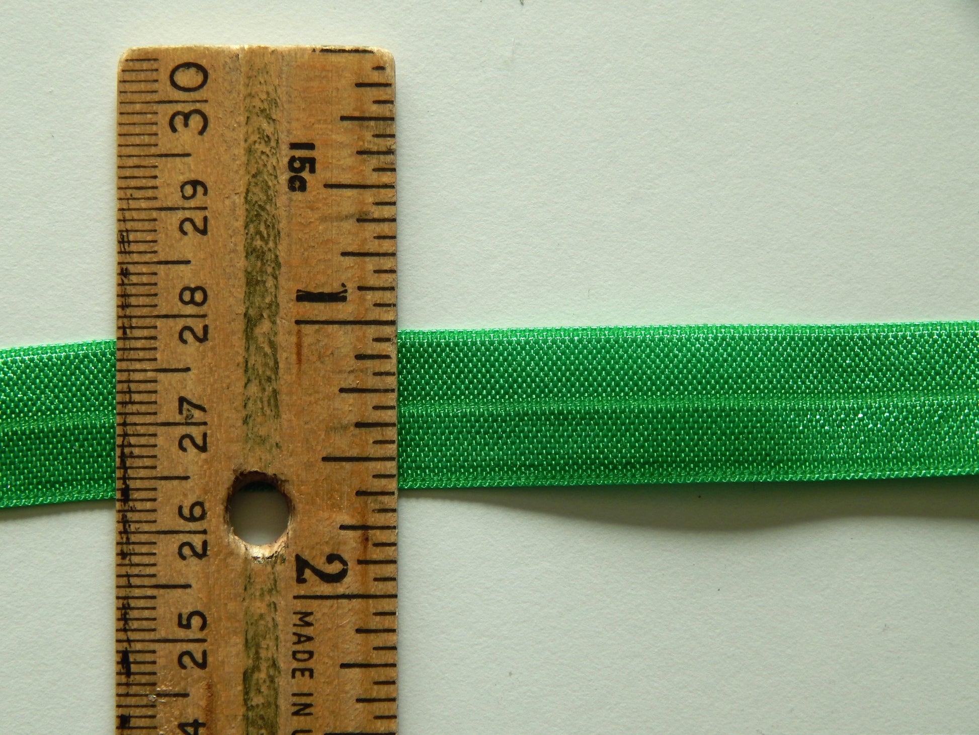 green fold over elastic