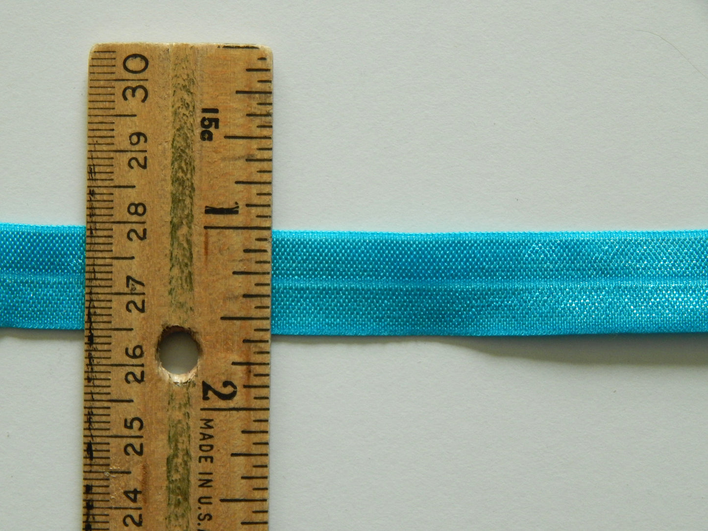 bright blue fold over elastic
