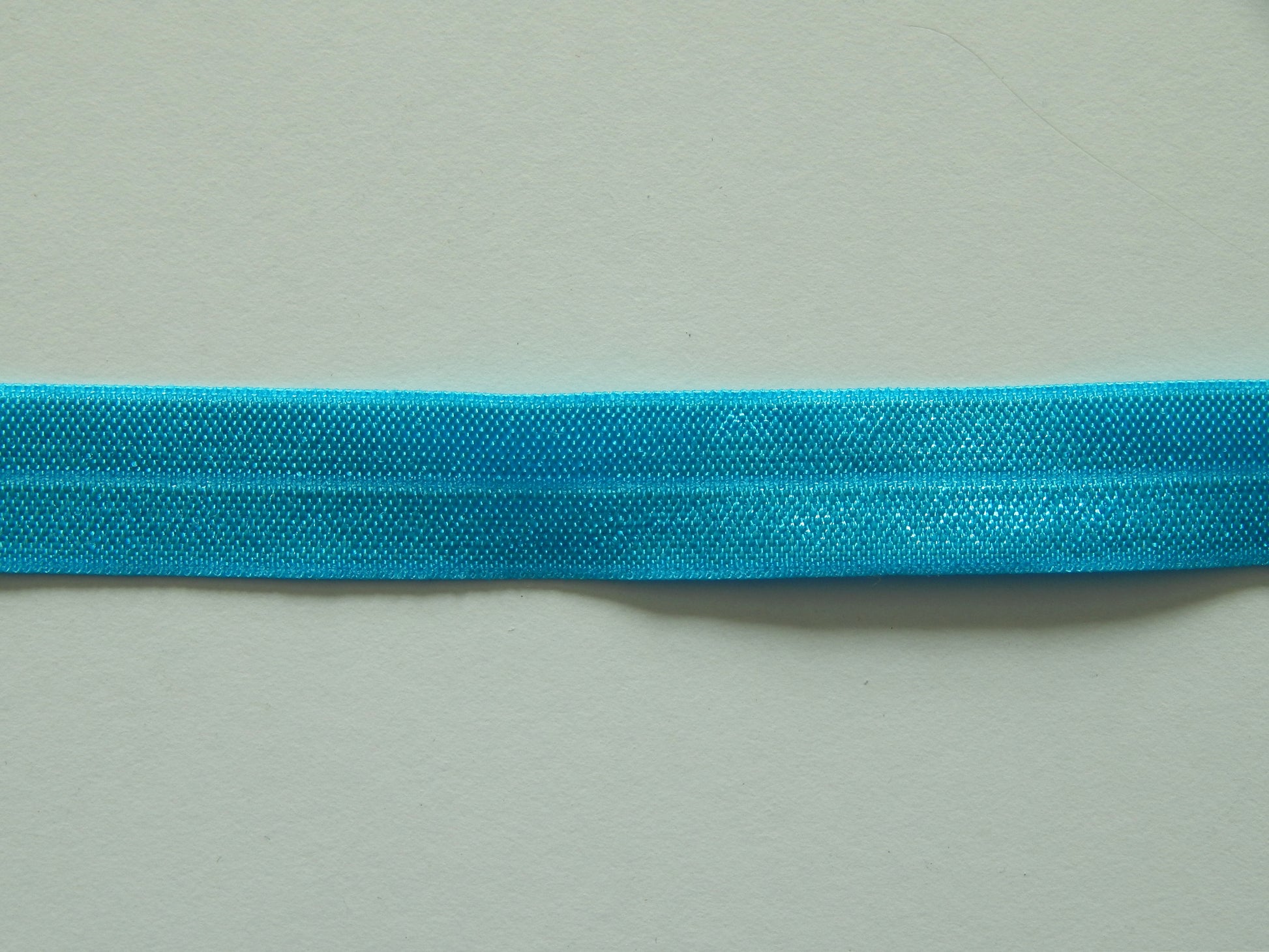 neon blue fold over elastic