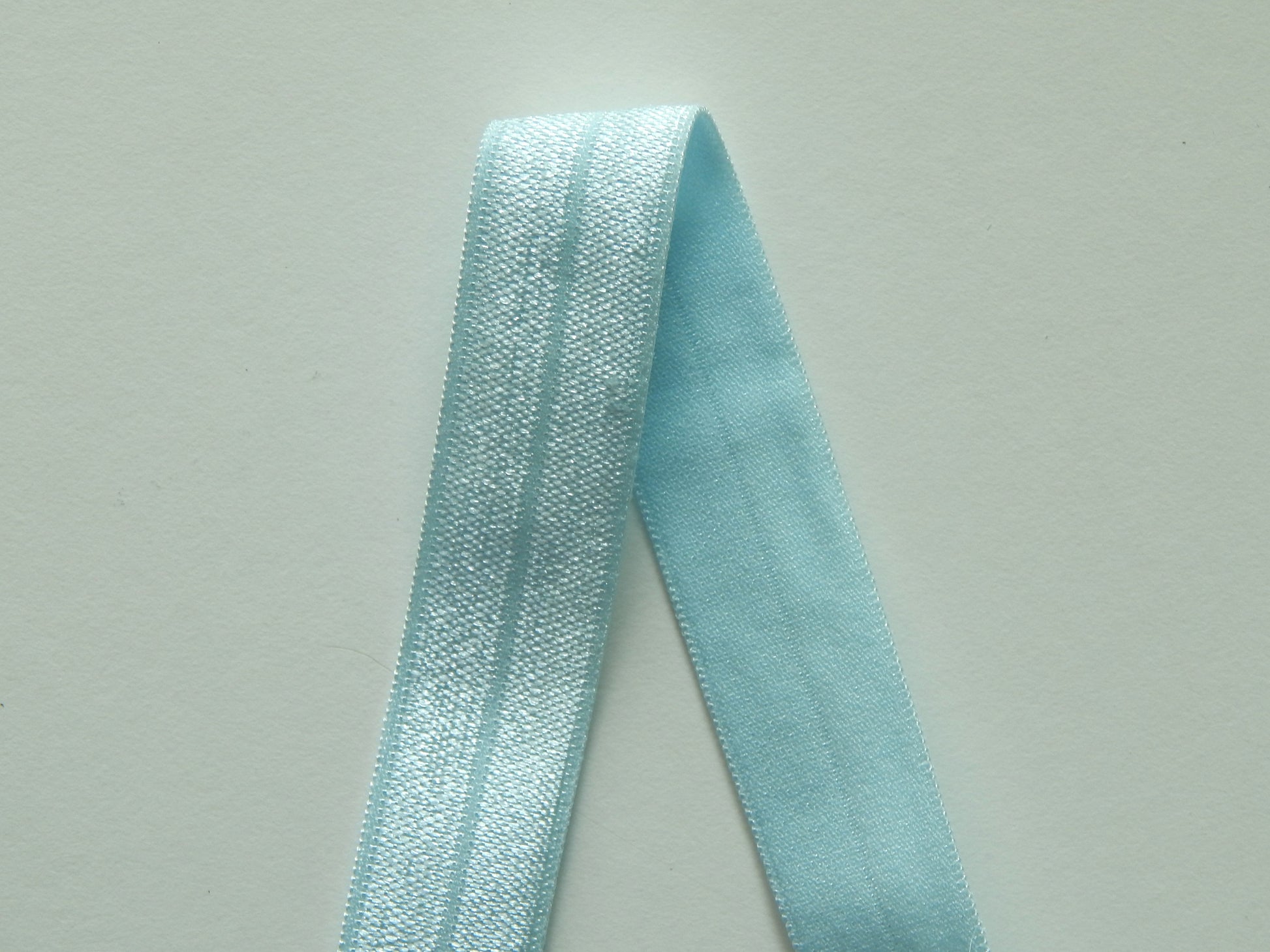 winter blue fold over elastic