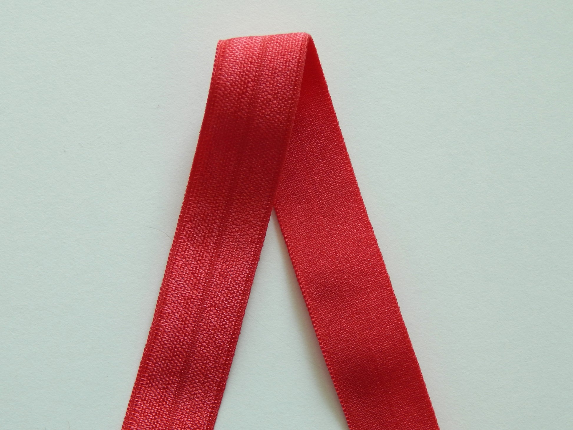 cherry red fold over elastic