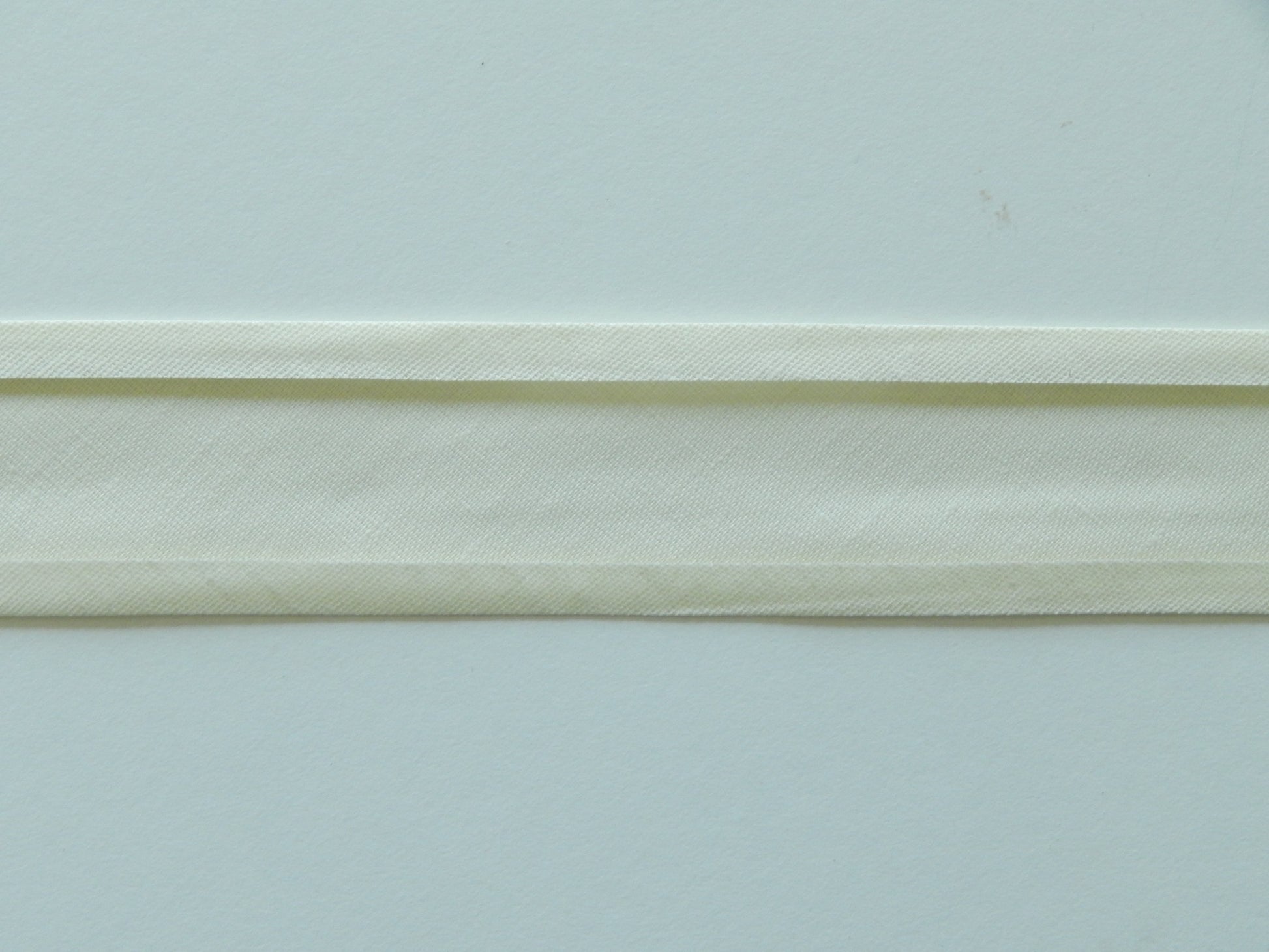 single fold white binding
