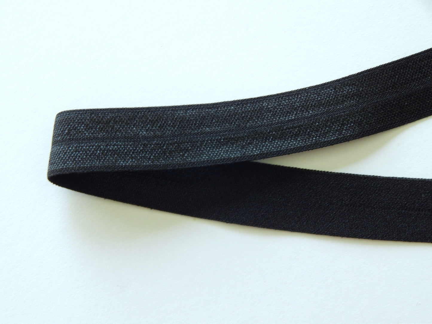 black fold over elastic