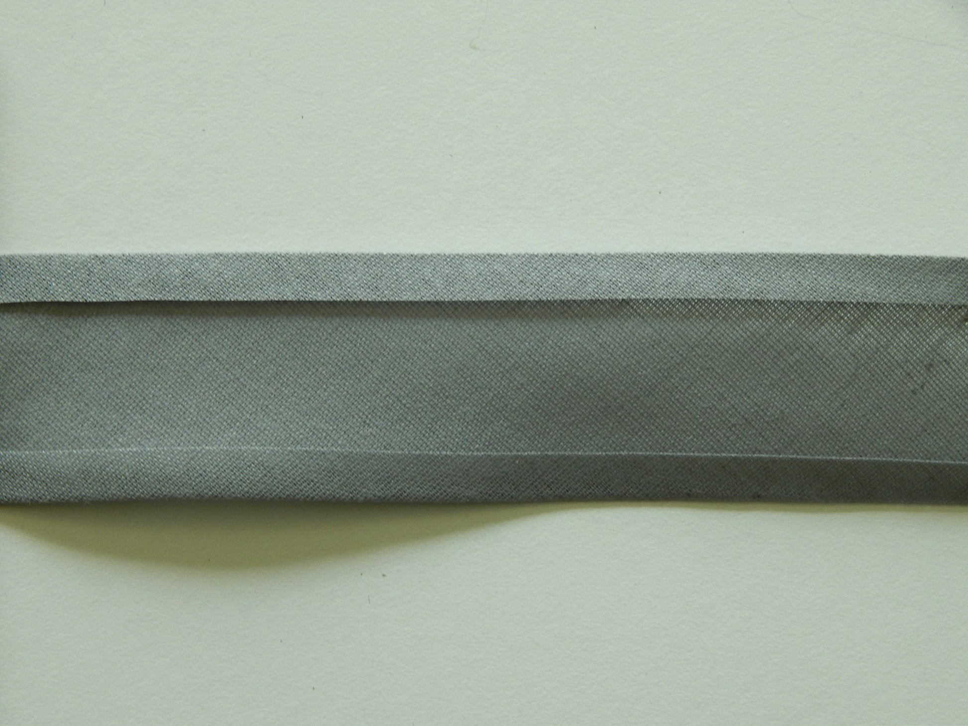 grey double fold 1/2" bias tape