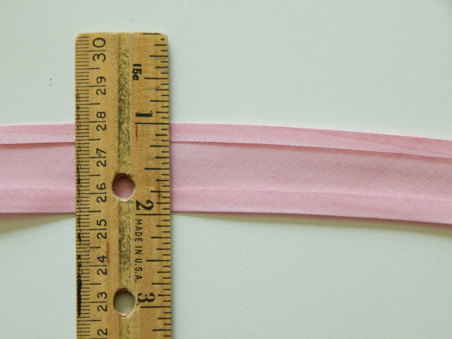 light pink bias tape
