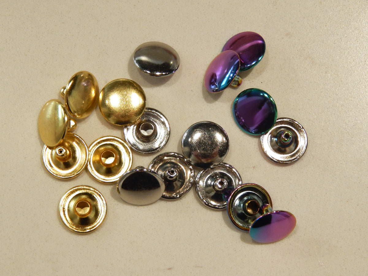Metallic Rivets Textile Rivets - 1/2
