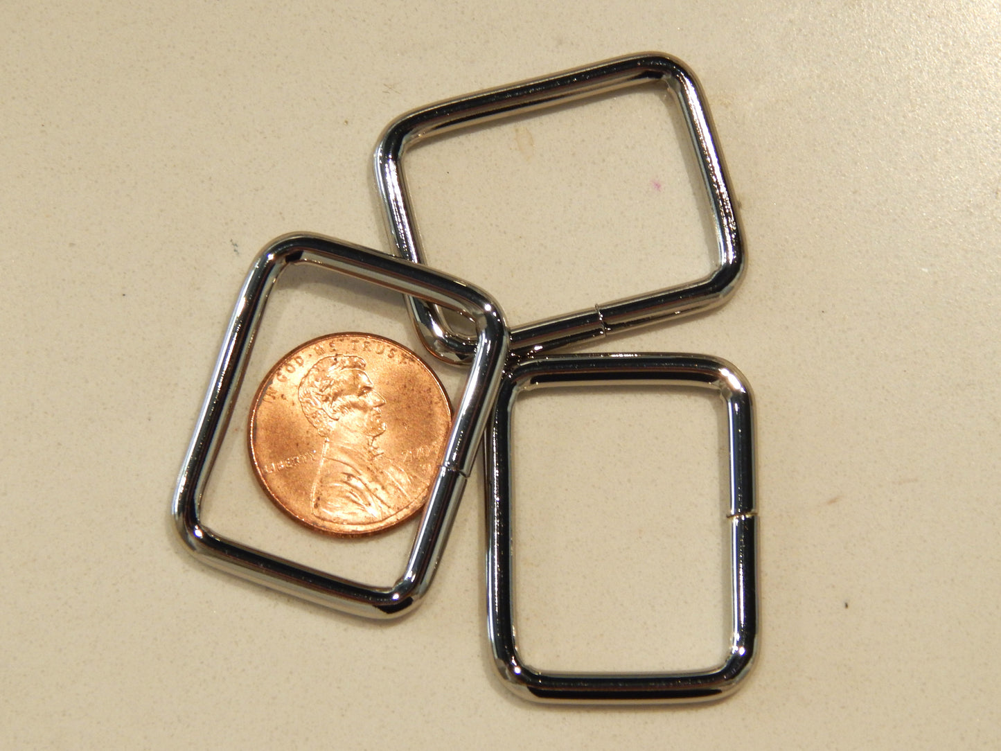 Rectangle Rings - 1" - Gold, Silver, & Iridescent