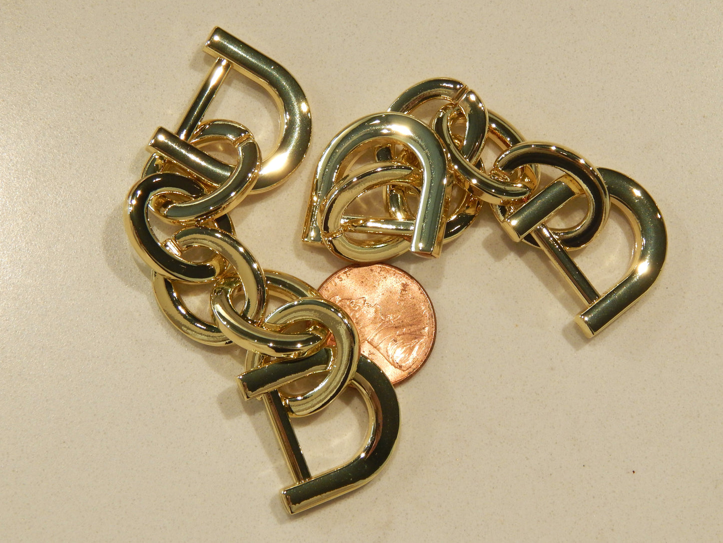 Chain Connectors - 3.75" x 7/8" - Gold, Silver, & Iridescent