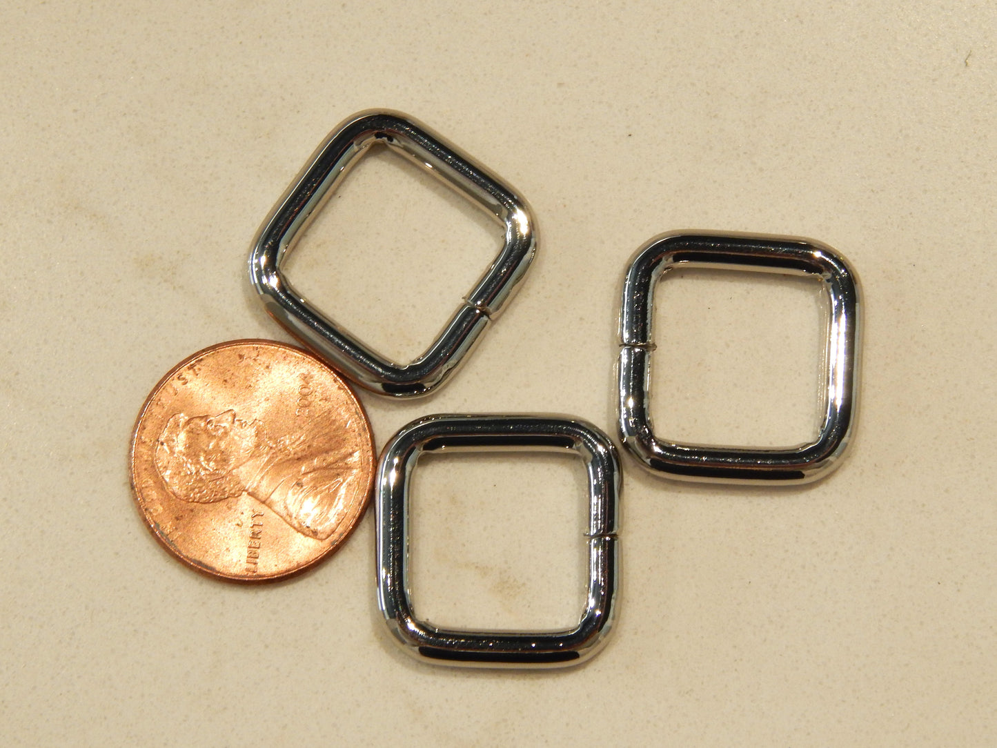 Rectangle Rings - 1/2" - Gold, Silver, & Iridescent