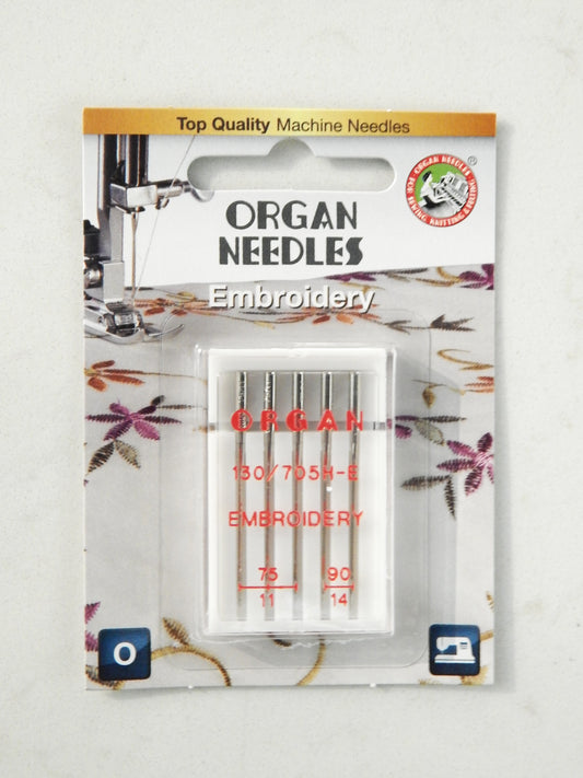 Organ Needles - Embroidery Asst 5pk