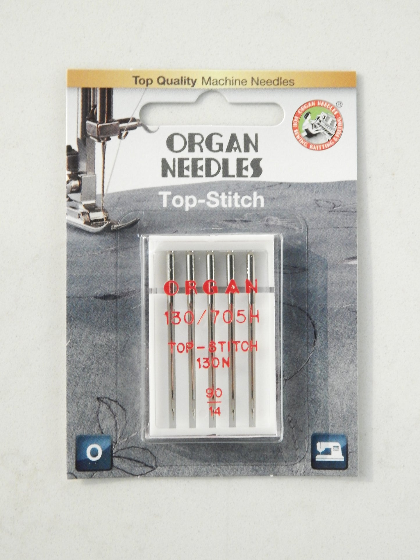 Organ Needles - Top Stitch 5pk