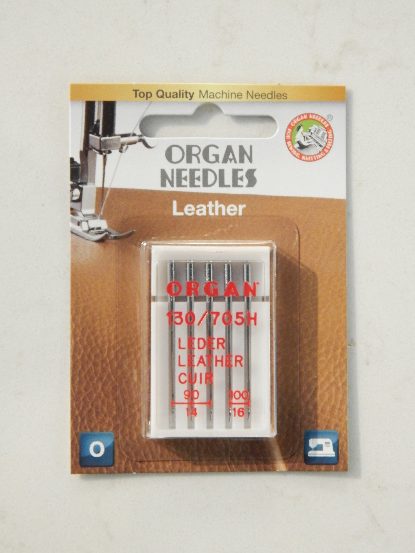 Organ Needles - Leather Asst 5pk