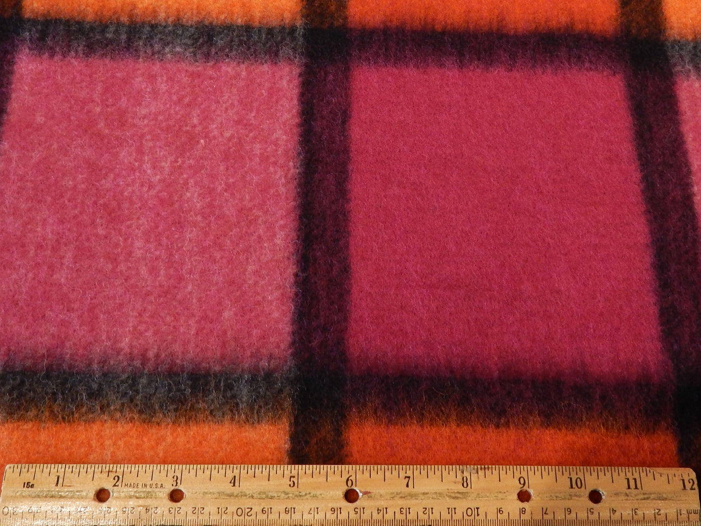 XL Pink Plaid Wool
