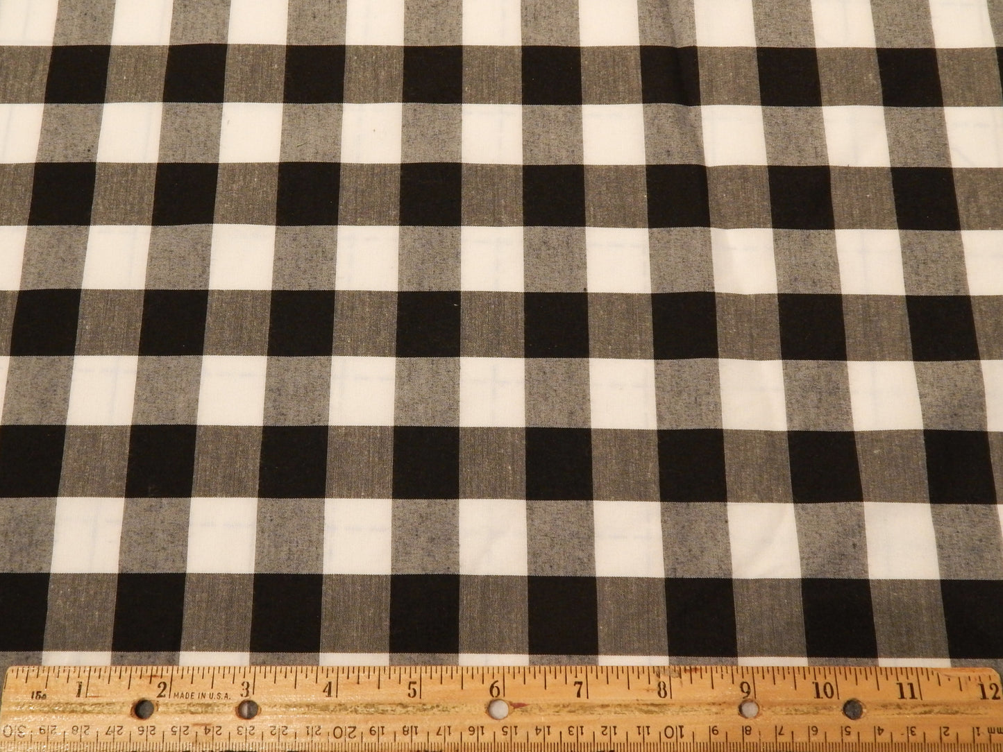 Gingham - Black and White Large
