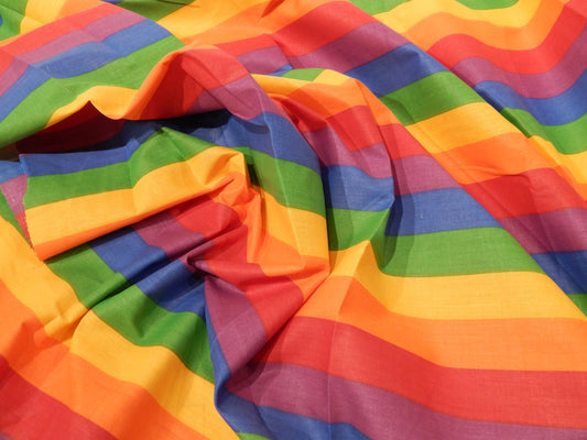 Rainbow Stripes Cotton