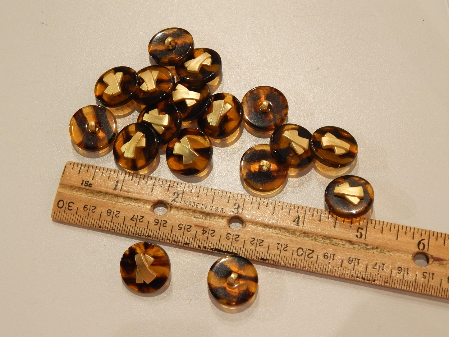 Golden Bows and Tortoise Buttons