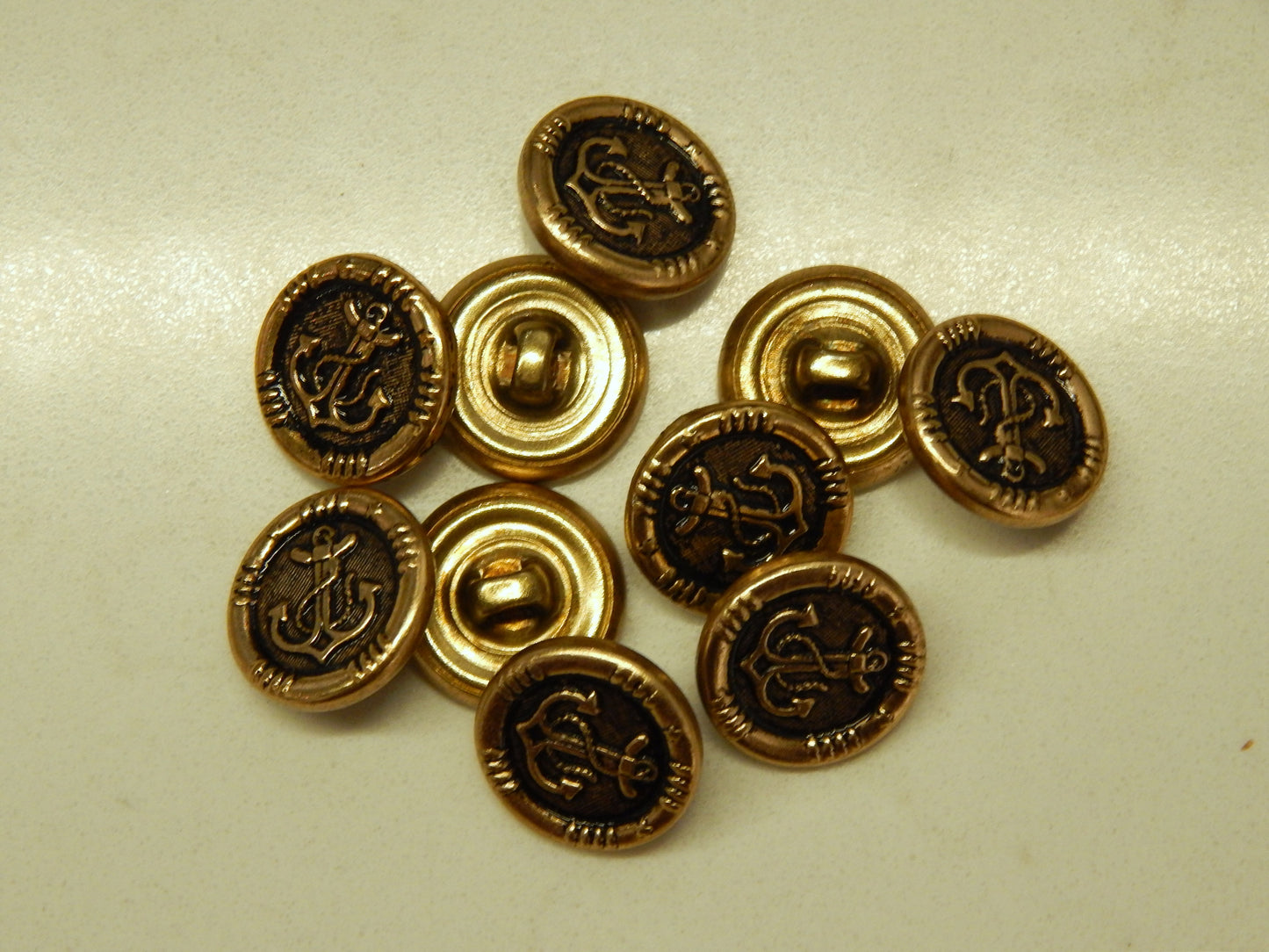 Bronze Anchor Buttons