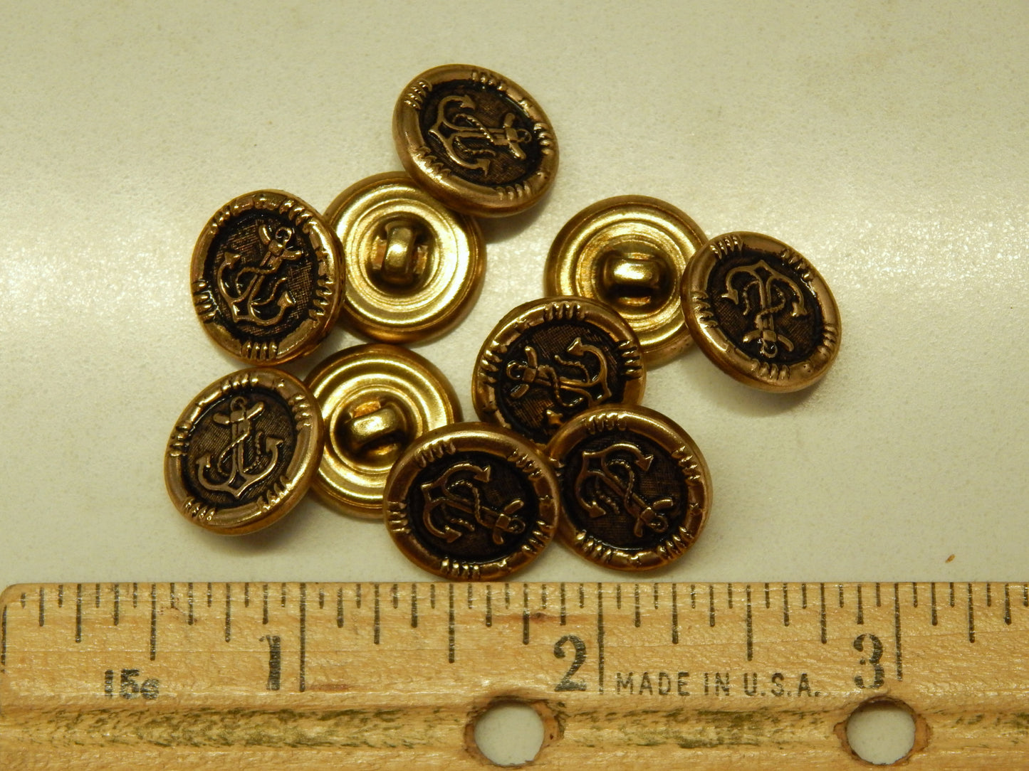 Bronze Anchor Buttons