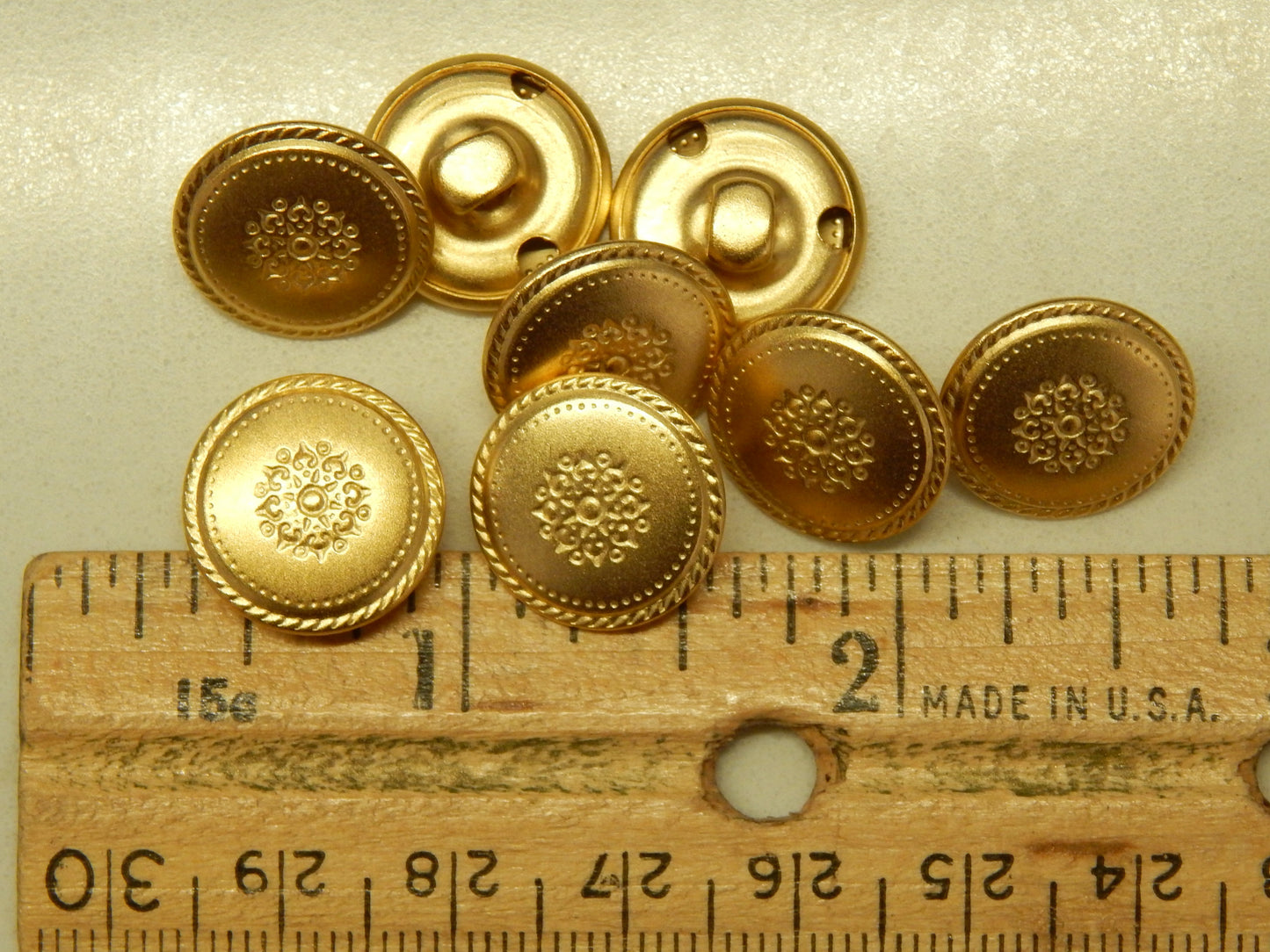 Gold Medallion Buttons