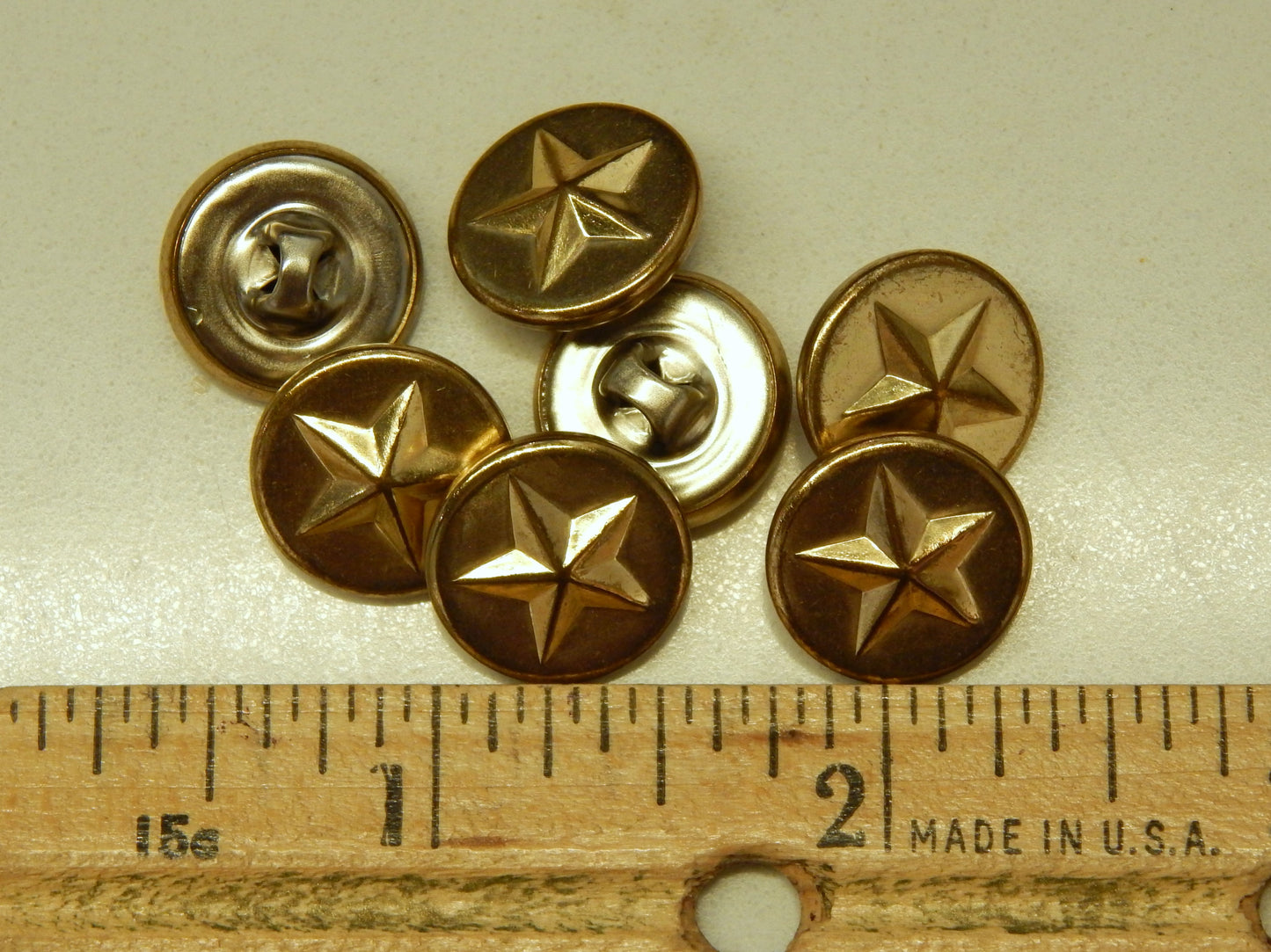 Cowboy Gold Star Buttons