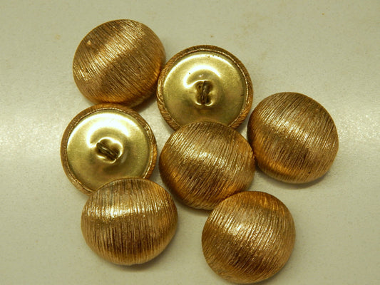 Brushed Gold Metal Buttons