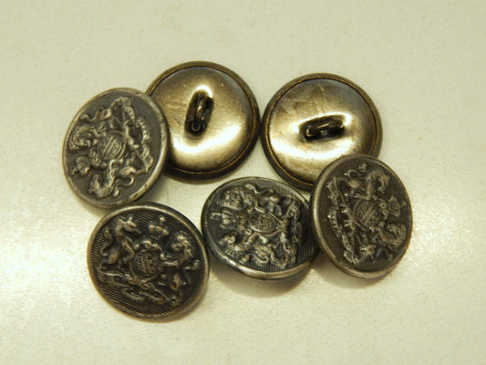 Nickle Coat of Arms Buttons