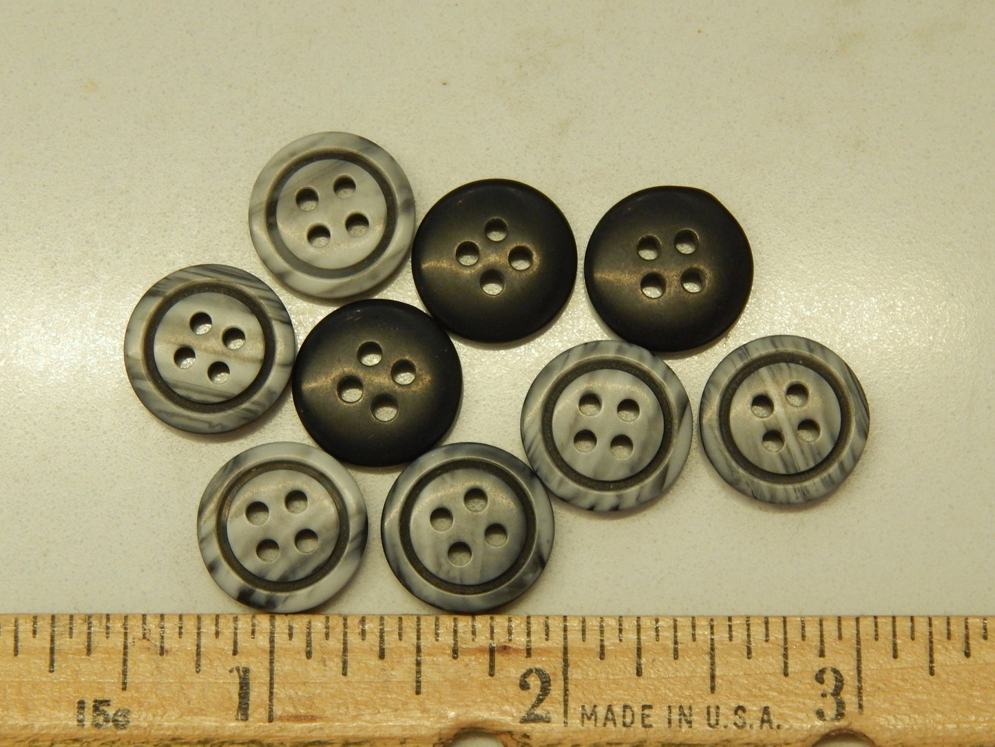 Gray Marbled Buttons