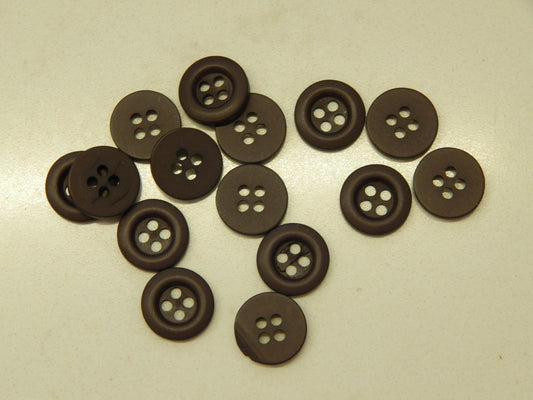 Charcoal Grey Shirting Buttons