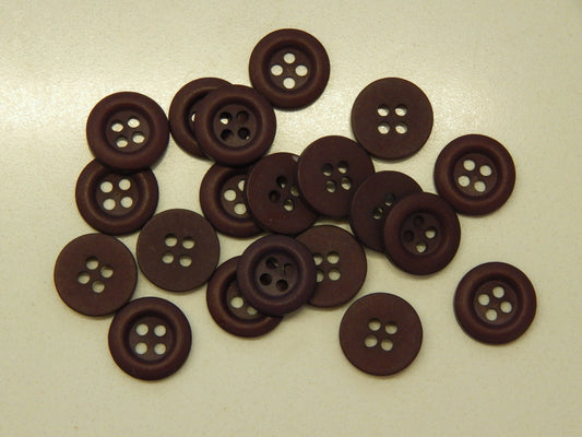 Darkest Maroon Shirting Buttons