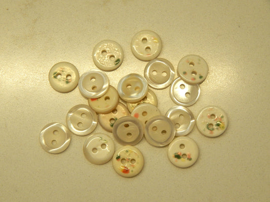 Garden Confetti Buttons