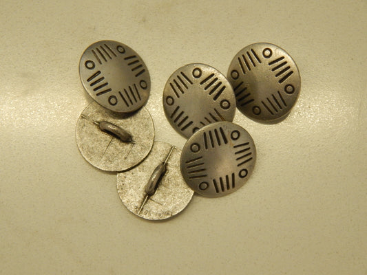 Silver Anasazi Buttons