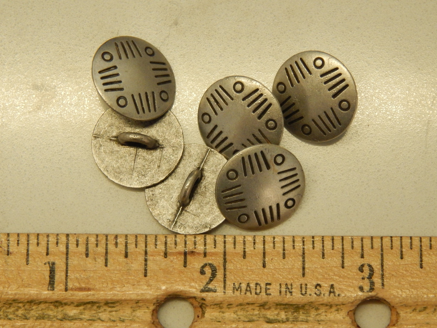Silver Anasazi Buttons