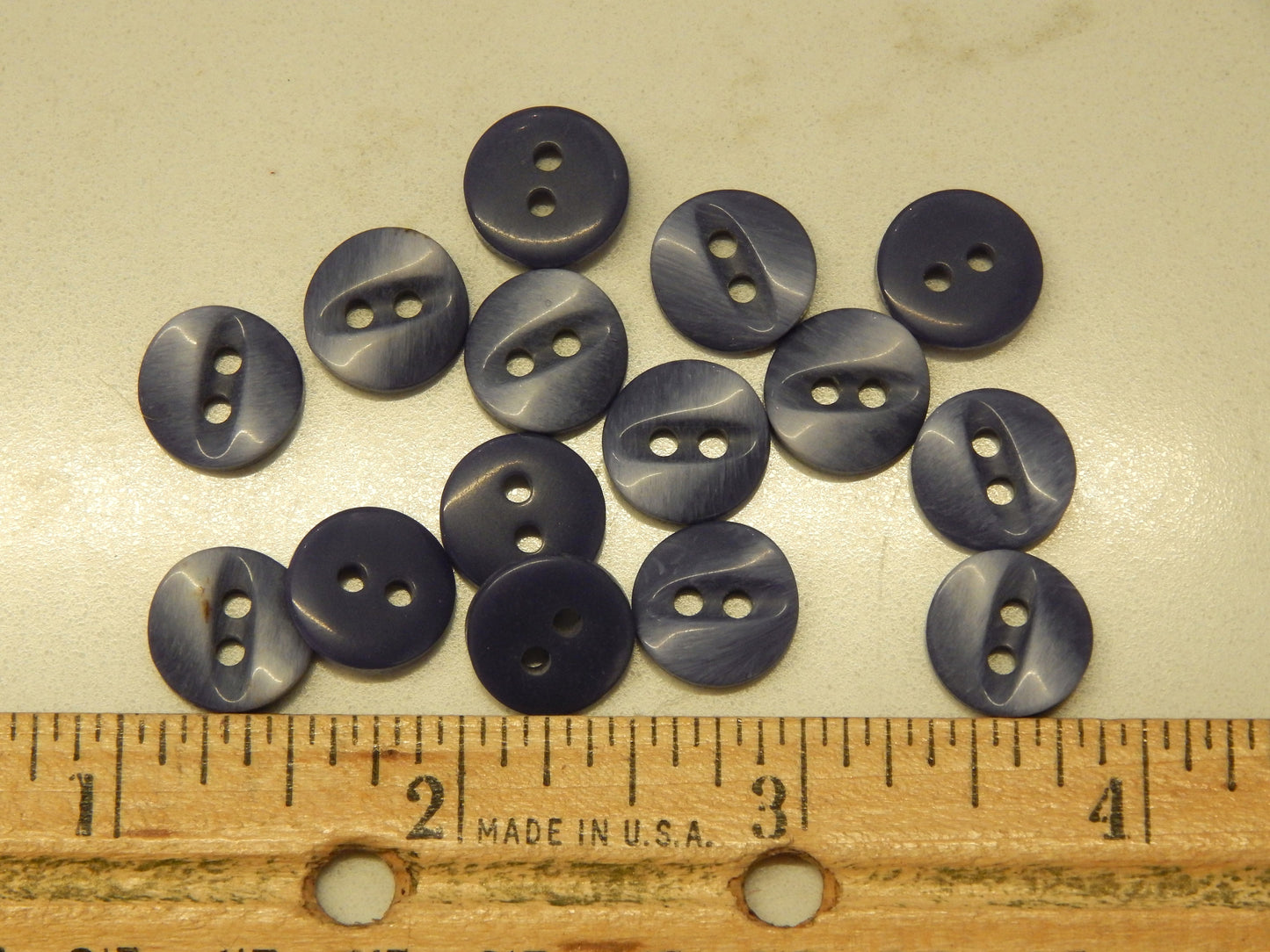 Variegated Blue Buttons