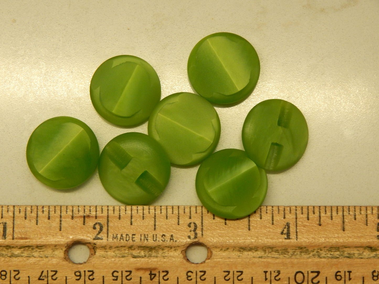 Shimmery Dark Lime Green Buttons