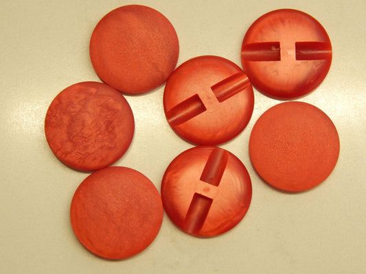 Red Matte Marbled Buttons