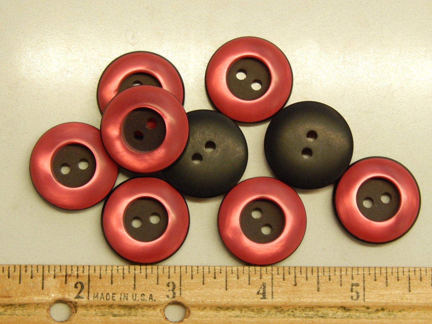 Pink N Black Buttons - 1"