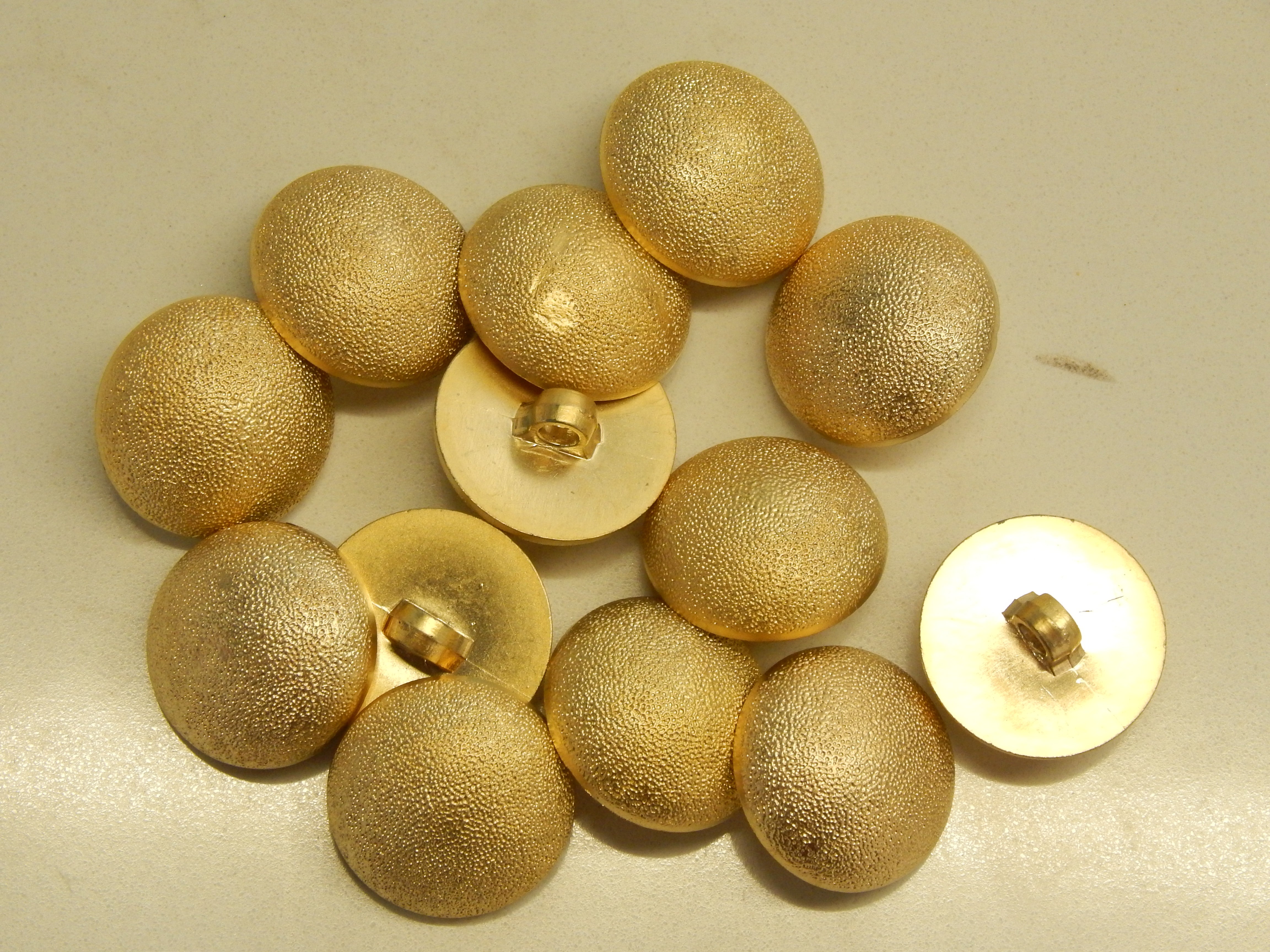 Gold Dimpled Buttons - 1