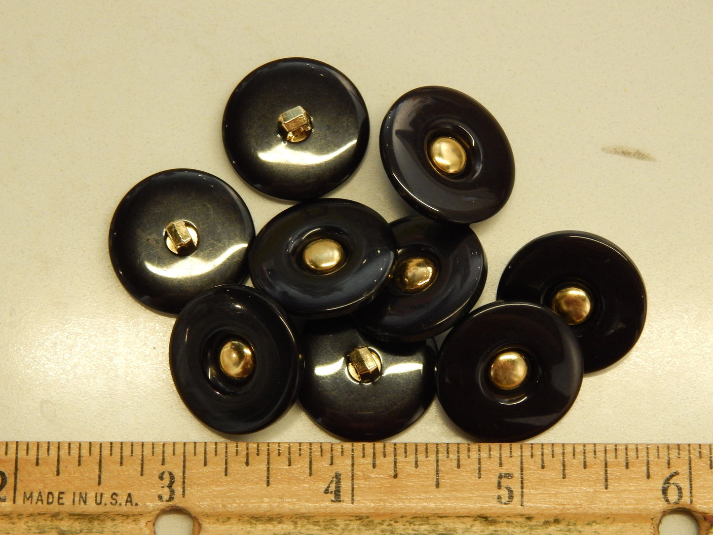 Black and Gold Rivet Buttons