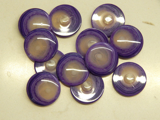 Purple N White Swirl Buttons