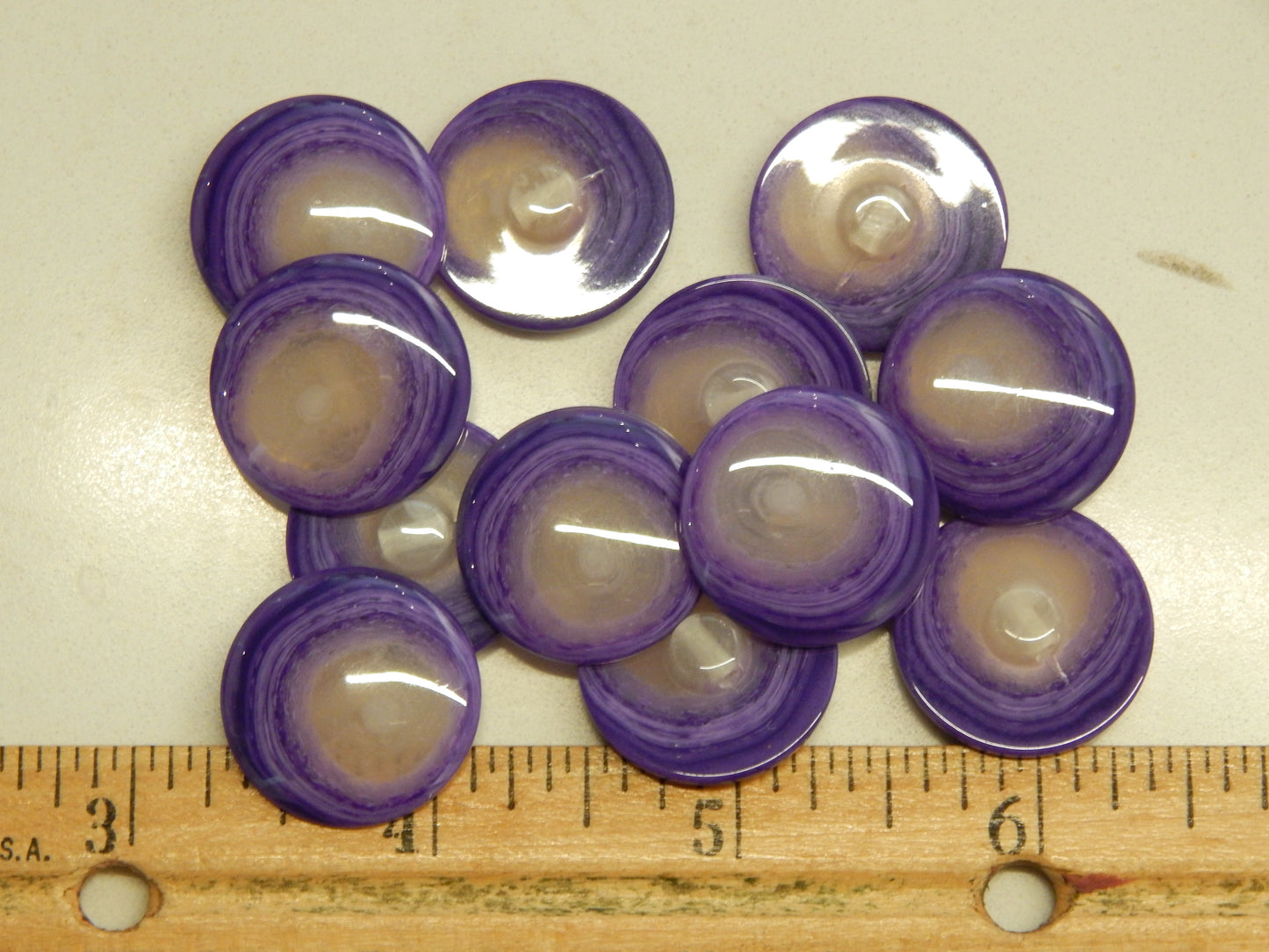 Purple N White Swirl Buttons