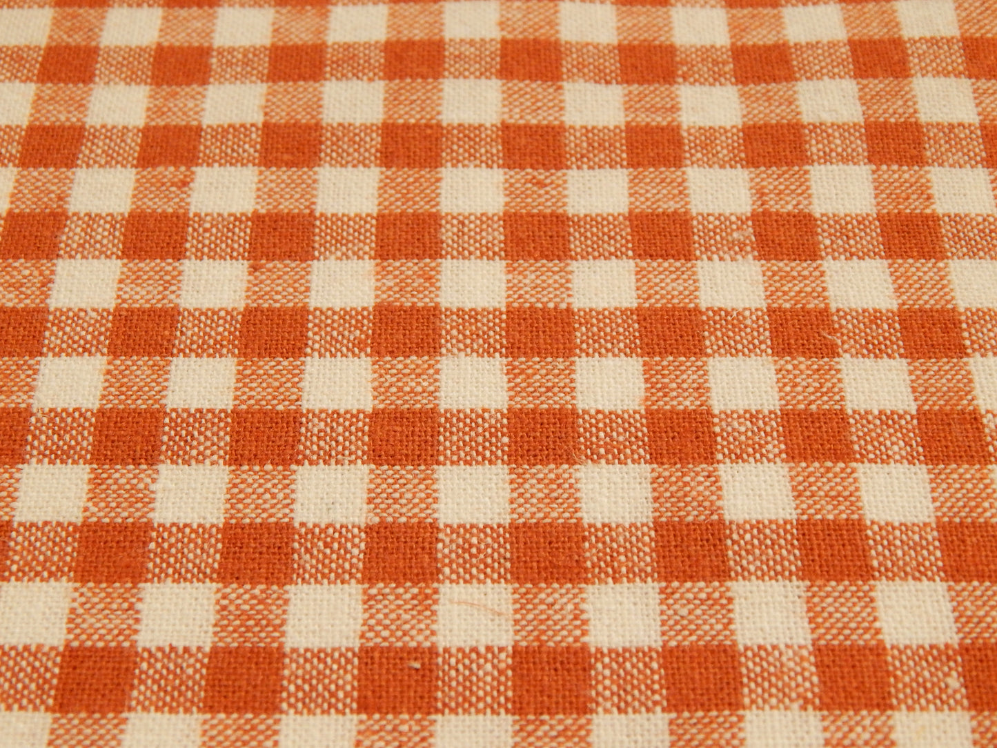 Strawberry Red Gingham Linen Blend - Robert Kaufman