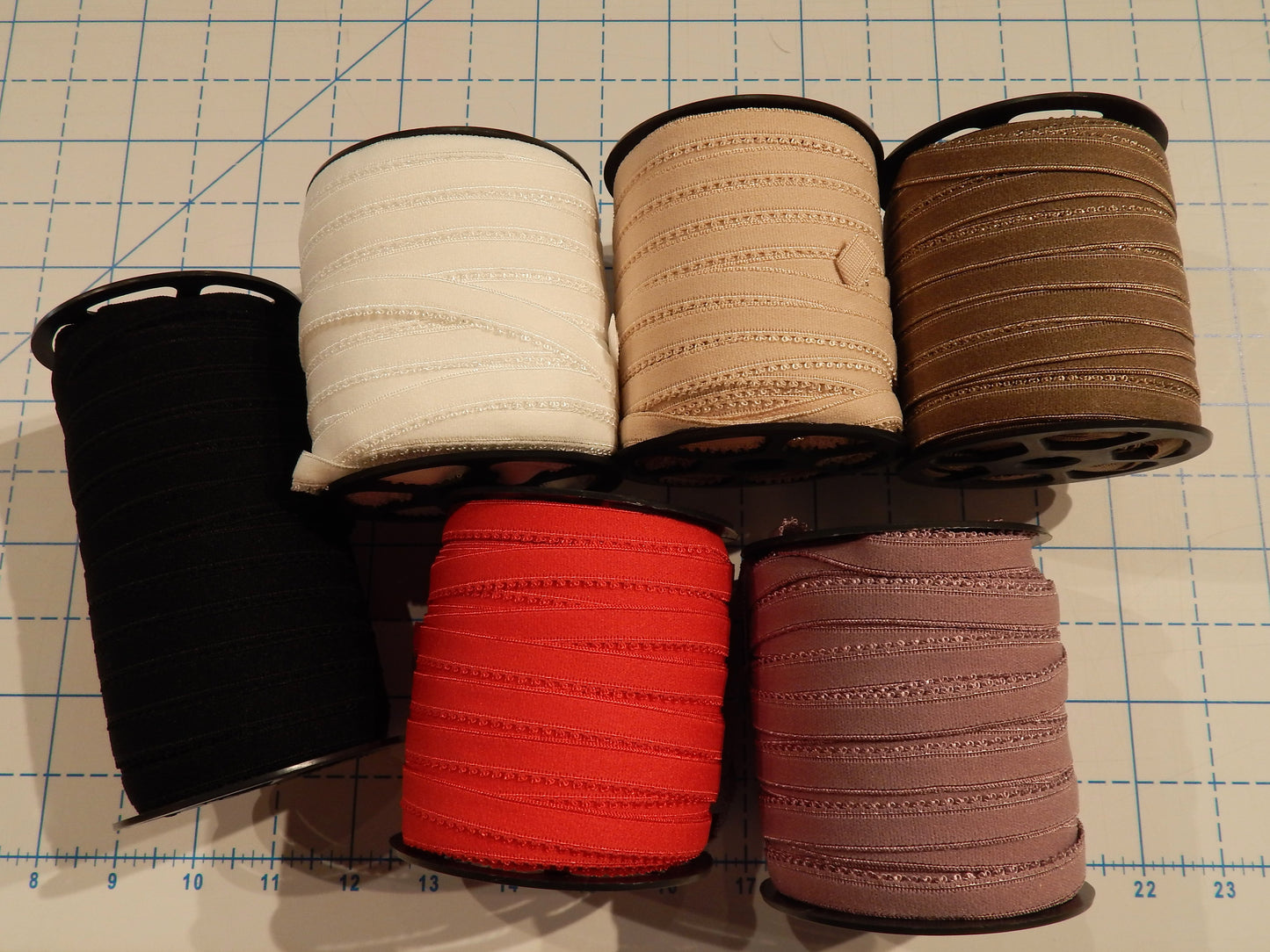 Picot Elastic 1/2" - Multiple Colors - By the Yard