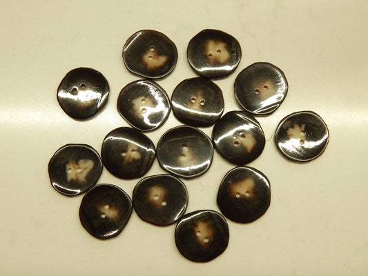 Dark Chocolate Wafer Buttons - Dill - 1"