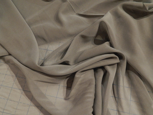 grey silk chiffon fabric