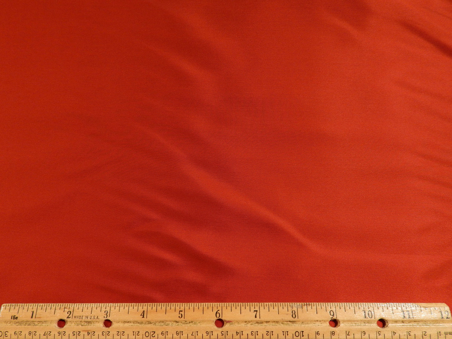 red silky charmeuse fabric