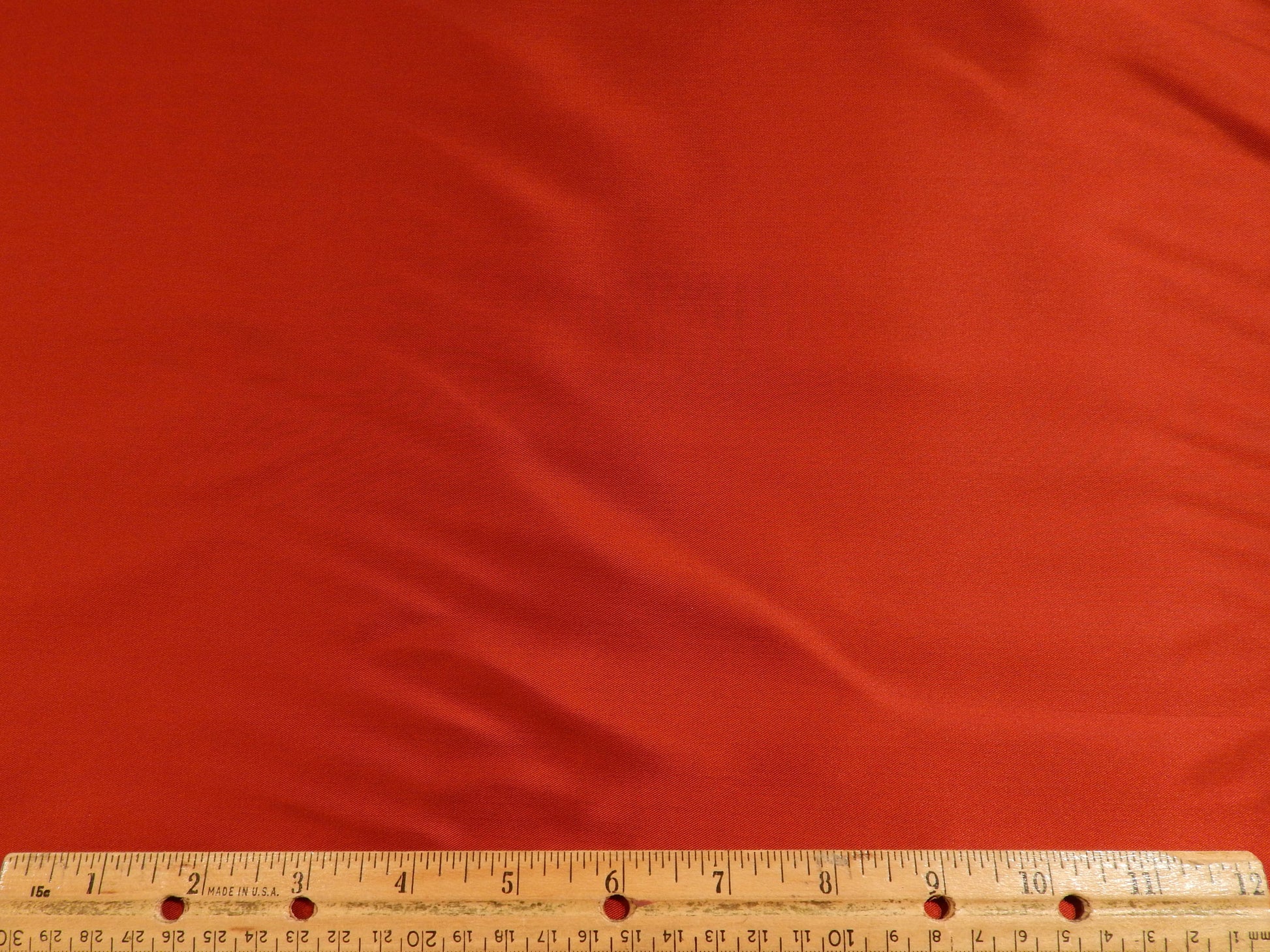 red silky charmeuse fabric