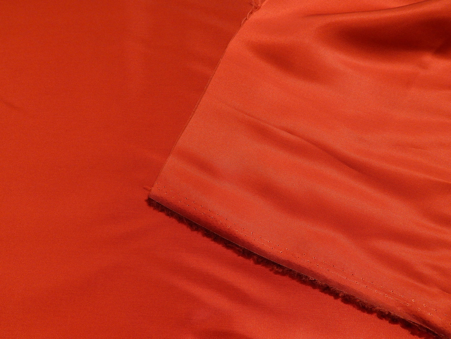 bright red orange silk fabric